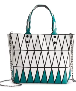 AmeriLeather Tristan Geometric Crossbody Bag