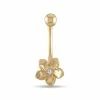 Amella Jewels 14k Gold Flower Belly Ring -Cheap AmeriLeather Store 5850943