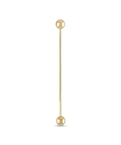 Amella Jewels 10k Gold Industrial Barbell Eyebrow Ring