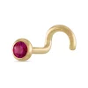 Amella Jewels 10k Gold Red Cubic Zirconia Nose Stud -Cheap AmeriLeather Store 5850955