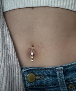 Amella Jewels 10K Gold Dangle Round Cubic Zirconia Belly Ring 7 Amella Jewels 10K Gold Dangle Round Cubic Zirconia Belly Ring -Cheap AmeriLeather Store 5850962 ALT2