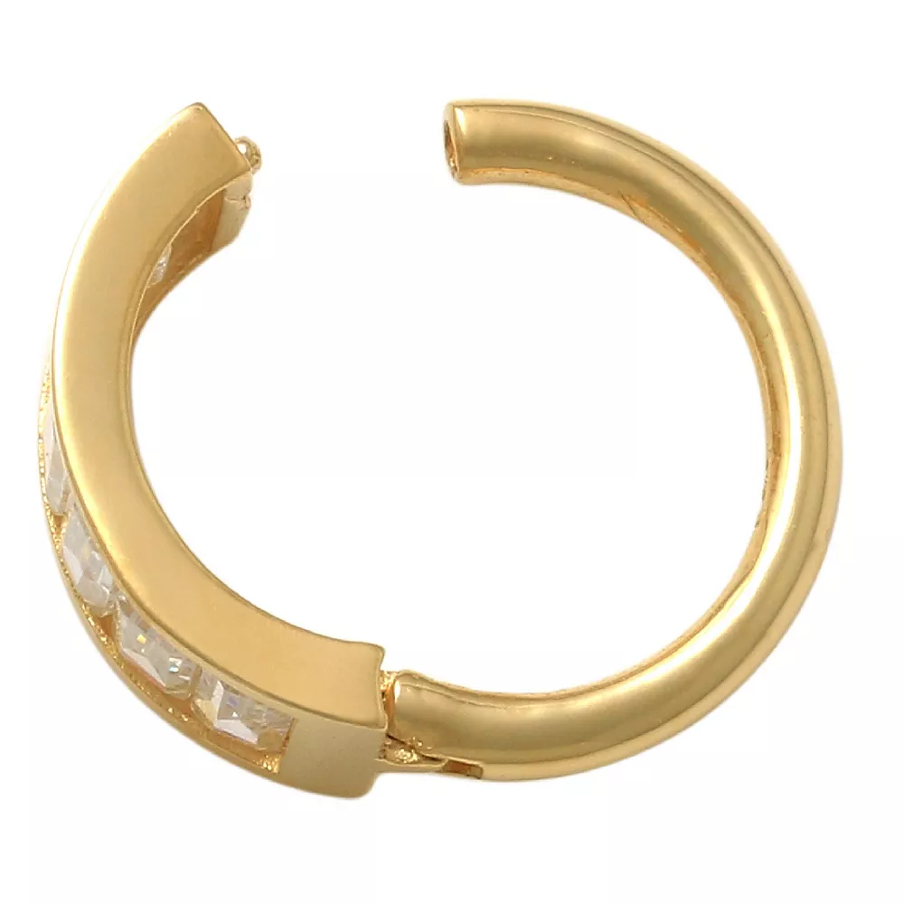 Amella Jewels 10k Gold Cubic Zirconia Baguette Clicker 4 Amella Jewels 10k Gold Cubic Zirconia Baguette Clicker - Image 2