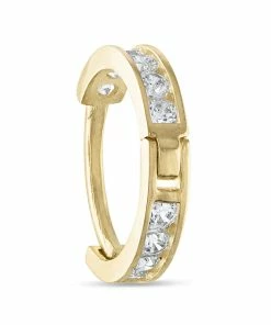 Amella Jewels 10k Gold Cubic Zirconia Cartilage Hoop Earring
