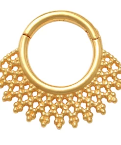 Amella Jewels 14K Gold Septum Clicker Nose Ring