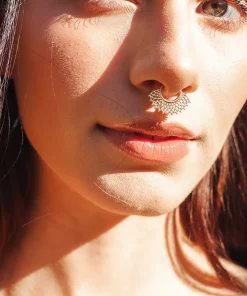 Amella Jewels 14K Gold Septum Clicker Nose Ring -Cheap AmeriLeather Store 5851013 ALT2