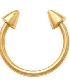 Amella Jewels 10K Gold Spiked Horseshoe Nose Ring