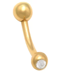 Amella Jewels 10K Gold & Cubic Zirconia Belly Ring