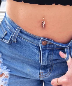 Amella Jewels 14k Gold Cubic Zirconia Butterfly Dangle Belly Ring 6 Amella Jewels 14k Gold Cubic Zirconia Butterfly Dangle Belly Ring -Cheap AmeriLeather Store 5856406 ALT2