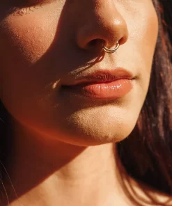 Amella Jewels 10k Gold Septum Nose Ring -Cheap AmeriLeather Store 5856411 ALT2