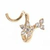 Amella Jewels 10k Gold Cubic Zirconia Flower U-Post Nose Ring 2 Amella Jewels 10k Gold Cubic Zirconia Flower U-Post Nose Ring -Cheap AmeriLeather Store 5856413