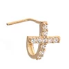 Amella Jewels 10k Gold Cross Nose Ring