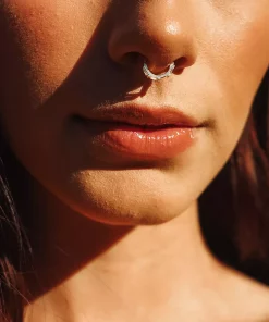 Amella Jewels 10k Gold Cubic Zirconia Clicker Septum Nose Ring 7 Amella Jewels 10k Gold Cubic Zirconia Clicker Septum Nose Ring -Cheap AmeriLeather Store 5910423 ALT2