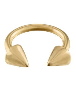 Amella Jewels 10k Gold Spiked Horseshoe Barbell Cartilage Ring