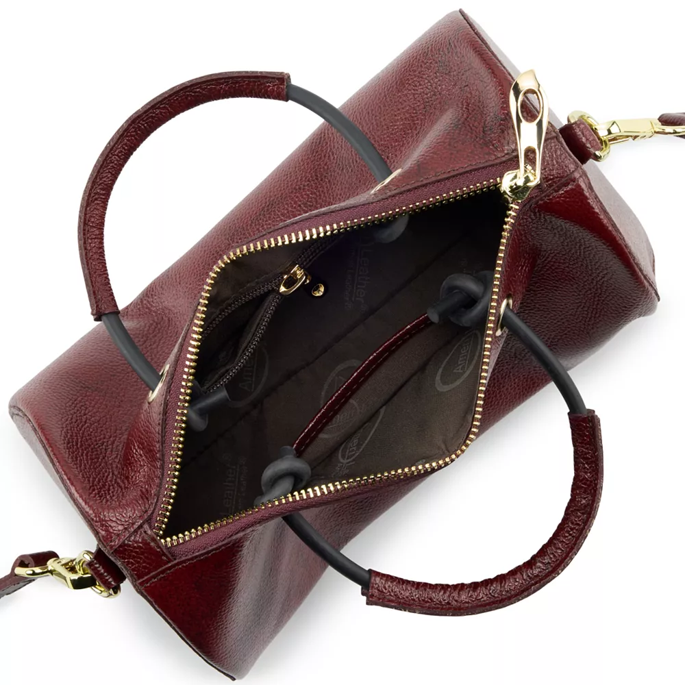AmeriLeather Cyrus Leather Tube Handbag 4 AmeriLeather Cyrus Leather Tube Handbag - Image 2