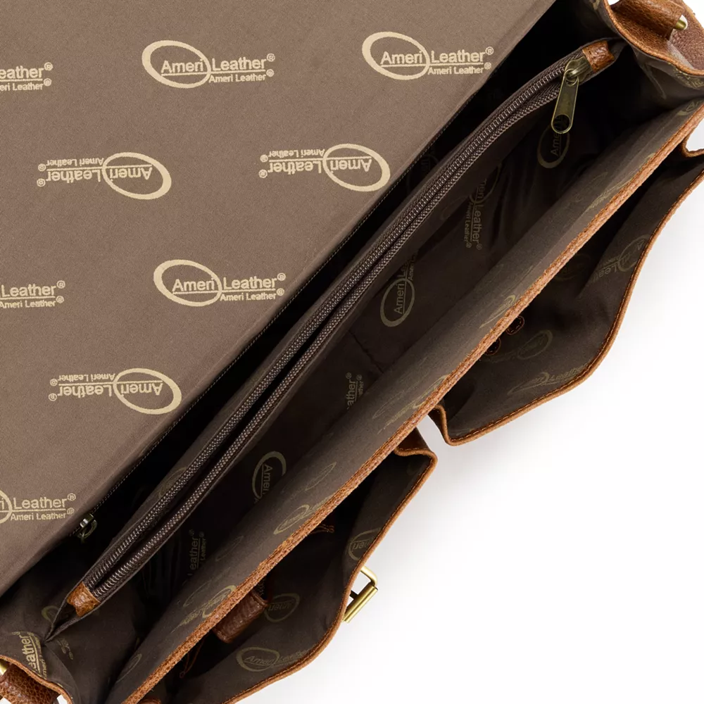 AmeriLeather Heritage Leather Briefcase Bag 6 AmeriLeather Heritage Leather Briefcase Bag - Image 4