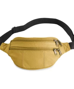 AmeriLeather Leather Fanny Pack -Cheap AmeriLeather Store 5989779 Yellow